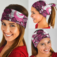 Piwakawaka New Zealand Matariki Neck Gaiter Maori New Year Silver Fern Pink Galaxy