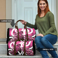 Piwakawaka New Zealand Matariki Travel Bag Maori New Year Silver Fern Pink Galaxy