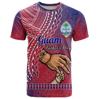 Custom Father Day Guam T Shirt I Love You Dad Guaman Latte Stone LT14 Red - Polynesian Pride