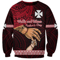 Polynesian Pride Father Day Wallis and Futuna Sweatshirt I Love You Dad LT14 Unisex Red - Polynesian Pride
