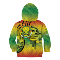 Hawaii Flag Day Kid Hoodie Kanaka Maoli With Kakau Polynesian Pattern LT14