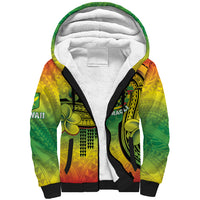 Hawaii Flag Day Sherpa Hoodie Kanaka Maoli With Kakau Polynesian Pattern LT14