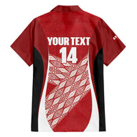 Tonga Rugby Custom Family Matching Puletasi and Hawaiian Shirt Go ʻIkale Tahi Go Tongan Tapa Cloth