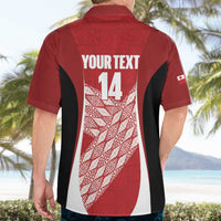 Tonga Rugby Custom Hawaiian Shirt Go ʻIkale Tahi Go Tongan Tapa Cloth