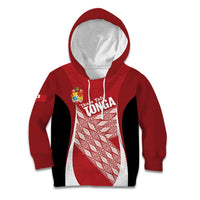 Tonga Rugby Custom Kid Hoodie Go ʻIkale Tahi Go Tongan Tapa Cloth