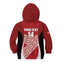 Tonga Rugby Custom Kid Hoodie Go ʻIkale Tahi Go Tongan Tapa Cloth