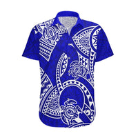 Polynesian Pride Hawaii Hawaiian Shirt Hawaiian Tribal Honu Blue Version LT14 Blue - Polynesian Pride
