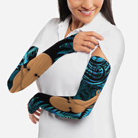 Kotiate New Zealand Arm Sleeves Maori Weapon Paua Shell Haka Fern