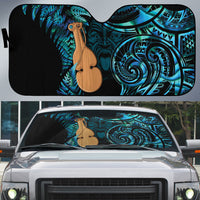 Kotiate New Zealand Auto Sun Shade Maori Weapon Paua Shell Haka Fern