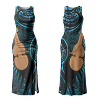 Kotiate New Zealand Couples Matching Tank Maxi Dress and Hawaiian Shirt Maori Weapon Paua Shell Haka Fern LT14 - Polynesian Pride