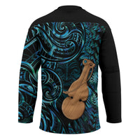 Kotiate New Zealand Hockey Jersey Maori Weapon Paua Shell Haka Fern
