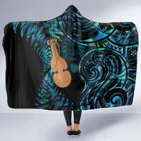 Kotiate New Zealand Hooded Blanket Maori Weapon Paua Shell Haka Fern