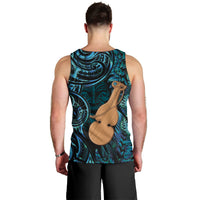 Kotiate New Zealand Men Tank Top Maori Weapon Paua Shell Haka Fern