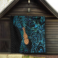Kotiate New Zealand Quilt Maori Weapon Paua Shell Haka Fern