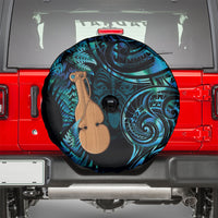 Kotiate New Zealand Spare Tire Cover Maori Weapon Paua Shell Haka Fern