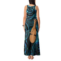 Kotiate New Zealand Tank Maxi Dress Maori Weapon Paua Shell Haka Fern LT14 - Polynesian Pride