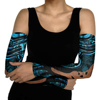 Maripi New Zealand Arm Sleeves Maori Weapon Paua Shell Haka Fern