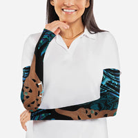 Maripi New Zealand Arm Sleeves Maori Weapon Paua Shell Haka Fern