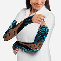 Maripi New Zealand Arm Sleeves Maori Weapon Paua Shell Haka Fern