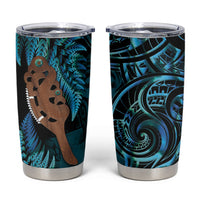 Maripi New Zealand Tumbler Cup Maori Weapon Paua Shell Haka Fern