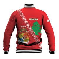 Tonga And Lebanon Baseball Jacket 2026 Together Half Style