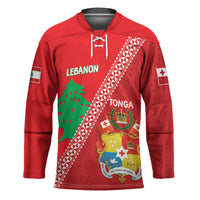 Tonga And Lebanon Hockey Jersey 2026 Together Half Style