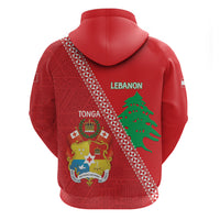 Tonga And Lebanon Hoodie 2026 Together Half Style