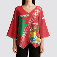 Tonga And Lebanon Kimono Sleeve Blouse 2026 Together Half Style