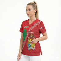 Tonga And Lebanon Scrub Top 2026 Together Half Style