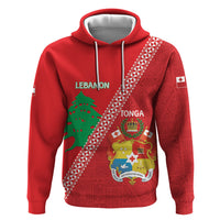 Tonga And Lebanon Zip Hoodie 2026 Together Half Style