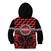 Aotearoa Ngapuhi Personalised Kid Hoodie Maori Iwi Poutama Puhoro Tattoo