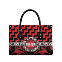 Aotearoa Ngapuhi Leather Bag Maori Iwi Poutama Puhoro Tattoo