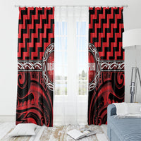 Aotearoa Ngapuhi Window Curtain Maori Iwi Poutama Puhoro Tattoo