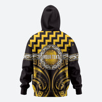 Aotearoa Ngati Porou Personalised Zip Hoodie Maori Iwi Poutama Puhoro Tattoo