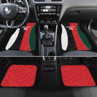 Custom Rugby New Zealand and Lebanon Car Mats All Black Cedars Together
