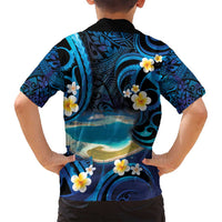 French Polynesia Tetiaroa Atoll Family Matching Puletasi and Hawaiian Shirt Polynesian Curves Style LT14 - Polynesian Pride