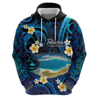 French Polynesia Tetiaroa Atoll Hoodie Polynesian Curves Style LT14 - Polynesian Pride