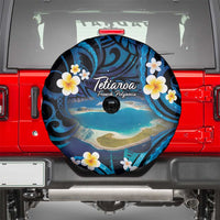 French Polynesia Tetiaroa Atoll Spare Tire Cover Polynesian Curves Style LT14 - Polynesian Pride