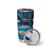 Personalised French Polynesia Tetiaroa Atoll Tumbler Cup Polynesian Curves Style LT14 - Polynesian Pride