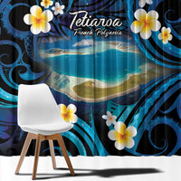 French Polynesia Tetiaroa Atoll Window Curtain Polynesian Curves Style LT14 - Polynesian Pride