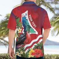 Personalised Kiribati Tarawa Atoll Hawaiian Shirt Frigate Bird With Map Tropical Style LT14 - Polynesian Pride
