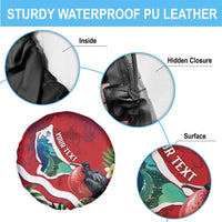 Personalised Kiribati Tarawa Atoll Spare Tire Cover Frigate Bird With Map Tropical Style LT14 - Polynesian Pride