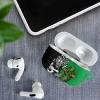 New Zealand and Ireland Rugby Custom AirPods Case Maori Tiki Fern Irish Celtic Cross - Polynesian Pride