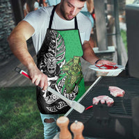New Zealand and Ireland Rugby Custom Apron Maori Tiki Fern Irish Celtic Cross - Polynesian Pride