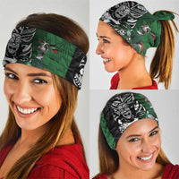 New Zealand and South Africa Rugby Custom Neck Gaiter Maori Tiki Fern Springboks Kente Pattern - Polynesian Pride