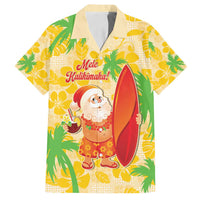 Aloha Hawaii Christmas Family Matching Long Sleeve Bodycon Dress and Hawaiian Shirt Mele Kalikimaka Funny Santa Palaka Quilt Motifs - Polynesian Pride