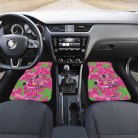 Aloha Hawaii Christmas Car Mats Mele Kalikimaka Chill Flamingo Palaka Quilt Motifs - Polynesian Pride