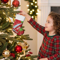 Aloha Hawaii Christmas Stocking Mele Kalikimaka Windsurfing Santa Palaka Quilt Motifs - Polynesian Pride