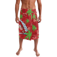 Aloha Hawaii Christmas Lavalava Mele Kalikimaka Windsurfing Santa Palaka Quilt Motifs - Polynesian Pride