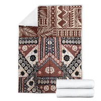 Bula Fiji Blanket Unique Masi Tapa Pattern LT14 - Polynesian Pride